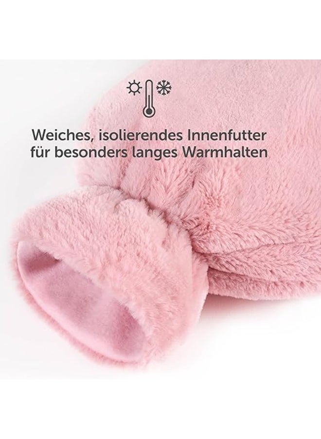 قربة الماء الساخن مع غطاء ناعم - لعلاج التشنجات وتخفيف آلام الرقبة والأكتاف - Image 4